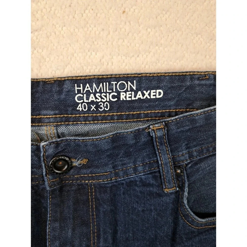 Sean John Hamilton Jeans Mens Size 40 x 30 Classic Relaxed Blue Measures 40 X 26
